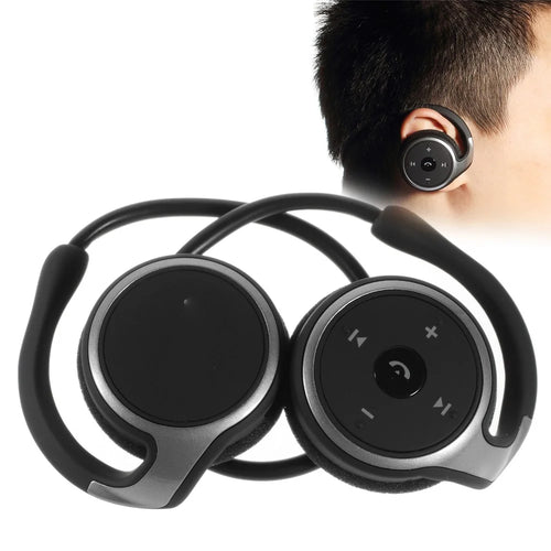 A6 Sports Bluetooth-compatible 4.0 Stereo Headset Neckband Headphones Hands-free Earphone with Mic - Black - 1