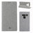 VILI DMX Cross Surface Leather Card Holder Phone Case for LG G8s ThinQ - Grey - 1
