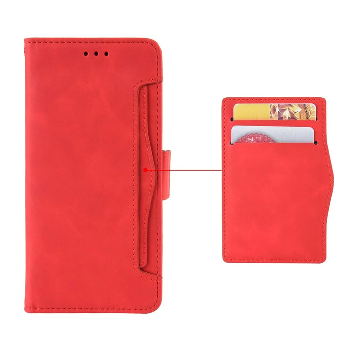 Wallet Leather Stand Phone Cover Case for LG K20 (2019) - Red - 3