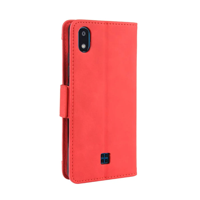 Wallet Leather Stand Phone Cover Case for LG K20 (2019) - Red - 5