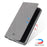 VILI DMX Cross Texture Leather Stand Case with Card Slot for LG G8X ThinQ / V50s ThinQ - Grey - 4