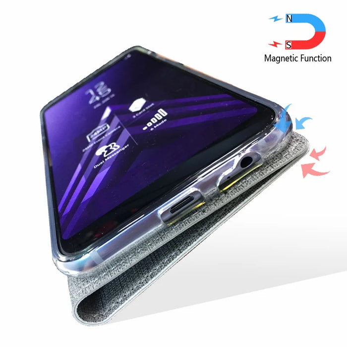 VILI DMX Cross Texture Leather Stand Case with Card Slot for LG G8X ThinQ / V50s ThinQ - Grey - 5