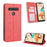 For LG K51S/K41S Auto-absorbed Retro Leather Case with Wallet Stand - Red - 1
