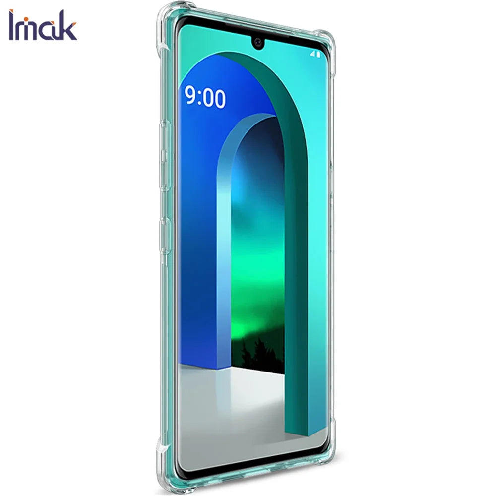 IMAK Anti-drop TPU Soft Case for LG Velvet - Transparent - 3