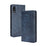Magnetic Vintage Style Phone Case for LG K22 Wallet Stand Leather Cover - Blue - 7