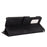 Skin-touch PU Leather Wallet Cell Phone Case for LG Wing 5G - Black - 5