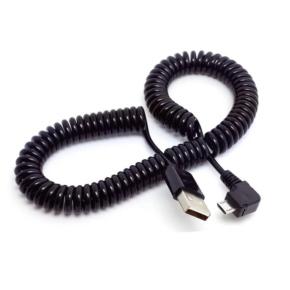 3m Right Angled USB 2.0 Male to Micro USB Port Cable for Tablet PC & Cell Phone - 3