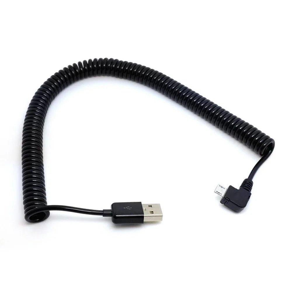 3m Right Angled USB 2.0 Male to Micro USB Port Cable for Tablet PC & Cell Phone - 4