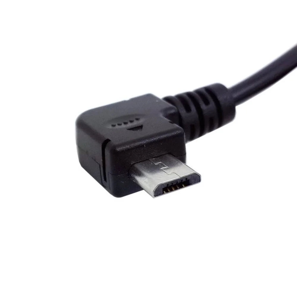 3m Right Angled USB 2.0 Male to Micro USB Port Cable for Tablet PC & Cell Phone - 5
