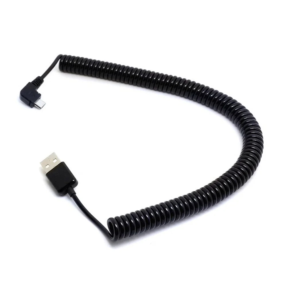 3m Right Angled USB 2.0 Male to Micro USB Port Cable for Tablet PC & Cell Phone - 1