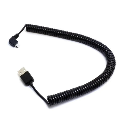 3m Right Angled USB 2.0 Male to Micro USB Port Cable for Tablet PC & Cell Phone - 1