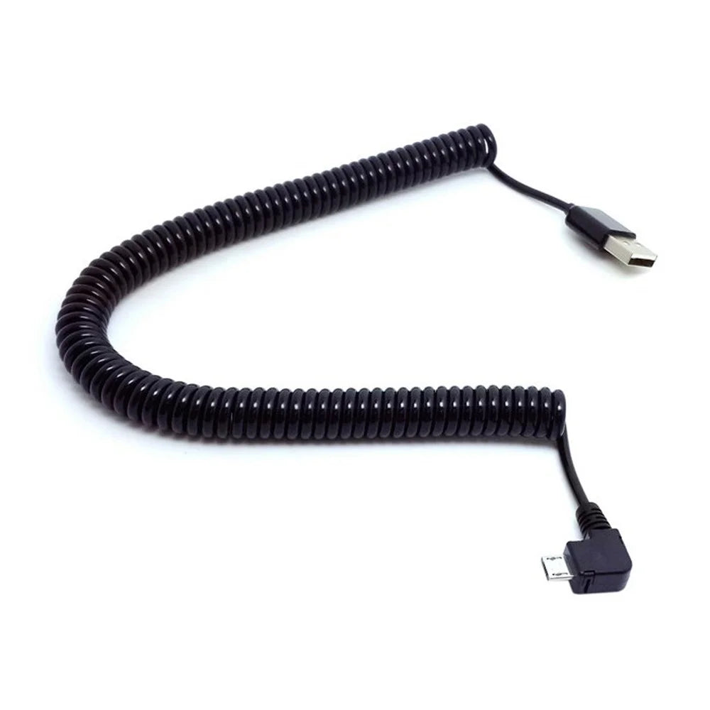 3m Right Angled USB 2.0 Male to Micro USB Port Cable for Tablet PC & Cell Phone - 2