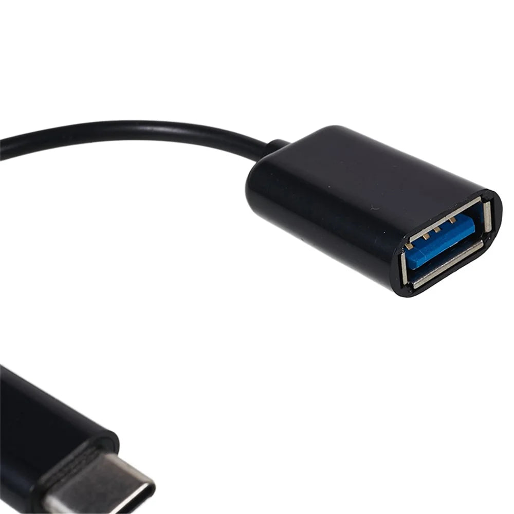USB 3.1 Type-C Male to USB 2.0 A Female OTG Cable - Black - 2