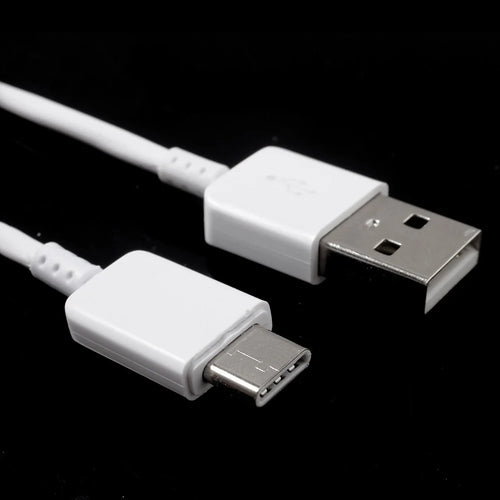 For iPhone 15 Series 1m USB 2.0 to Type-C Data Sync Cord Charging Cable for Samsung / Xiaomi / Huawei - White - 1