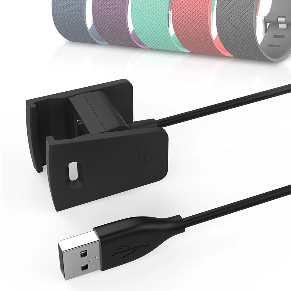 Replacement USB Charger Charging Cable Cradle Dock Adapter for Fitbit Charge 2 Smart Wristband - 2