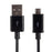 0.9m 2A Micro USB to USB 2.0 Data Sync Charge Cable - Black - 1
