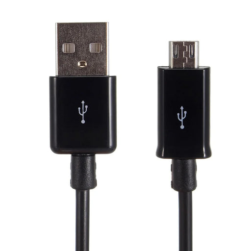 0.9m 2A Micro USB to USB 2.0 Data Sync Charge Cable - Black - 1