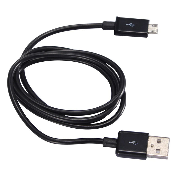 0.9m 2A Micro USB to USB 2.0 Data Sync Charge Cable - Black - 3