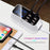 WIN HOW SOLUTION YC-CDA19 5V 8A 8 USB Ports Smart Charger with LCD Output Current and Voltage Display - Black Surface / EU Plug - 4