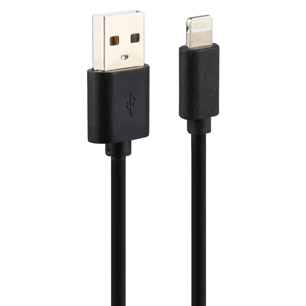 LZ-728 2 in 1 QC 3.0 18W [EU Plug] Travel Charger + USB to Lightning 8 Pin Data Cable, 1m - Black - 2