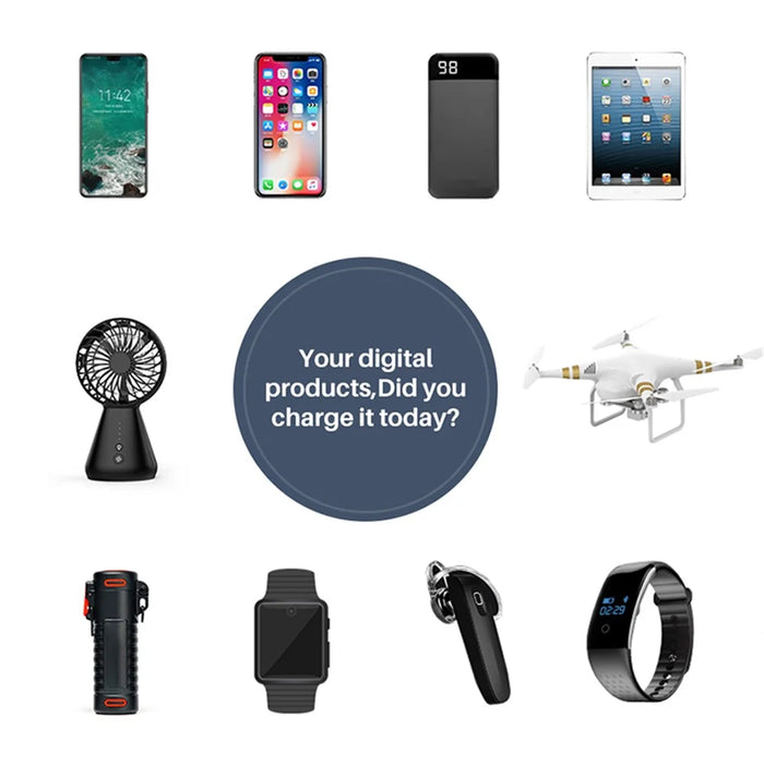 WIN HOW SOLUTION YC-CDA36 PD65W Fast Charge QC3.0 Mobile Phone Laptop Charger Dock Wireless Charger with Night Light (CE Certificated) - EU Plug - 3
