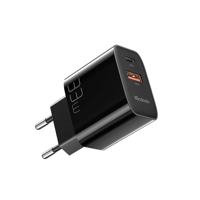 MCDODO CH-0921 MDD PD33W USB-A + Type-C Dual Output Fast Charger Cell Phone Charger - EU Plug - 1