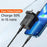 MCDODO CH-130 PD 20W Fast Charging Adapter USB+Type-C Dual Port Wall Charger - Black/UK Plug - 3