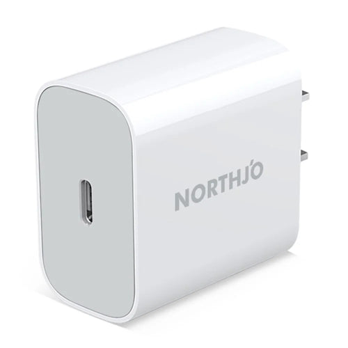NORTHJO NOPD200101 PD 20W Type-C Single Port Wall Charger Phone Fast Charging Adapter - US Plug/White - 1