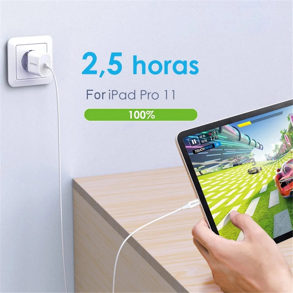 NORTHJO NOPD200101 Type-C Port Wall Charger PD 20W Phone Tablet Fast Charging Adapter - EU Plug/White - 3