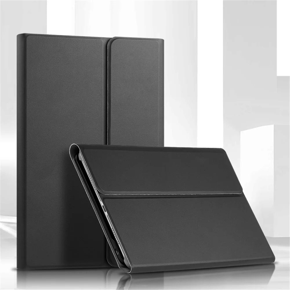 For Huawei MatePad 10.4 (2020) / (2022) / Honor V6 Leather Stand Tablet Case with Detachable Magnetic Wireless Keyboard (Without Touchpad)  - Black - 2