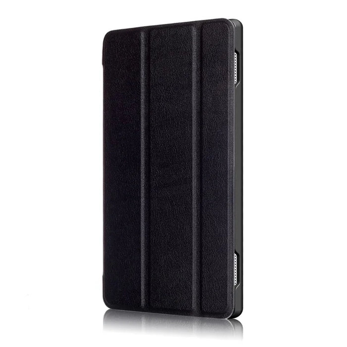 For Lenovo Tab 4 10 Plus (TB-X704F/N) Tri-fold Leather Stand Shell Accessory - Black - 4
