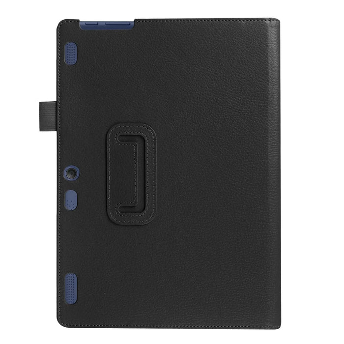 Litchi Texture Smart Leather Case for Lenovo Tab 2 A10-30 X30F - Black - 3