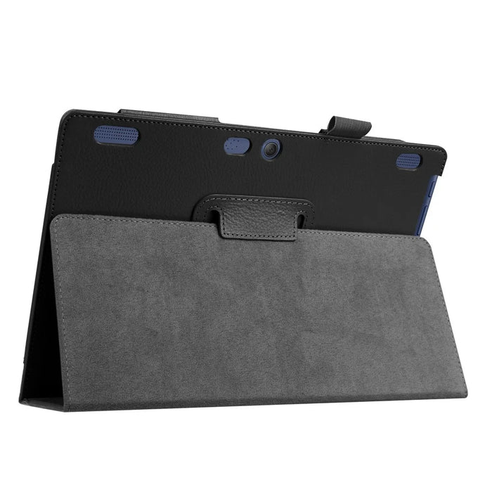 Litchi Texture Smart Leather Case for Lenovo Tab 2 A10-30 X30F - Black - 6