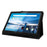 Anti-scratch Shockproof Litchi Texture Leather Stand Protective Phone Case Cover for Lenovo Tab M10 TB-X605F - Black - 5