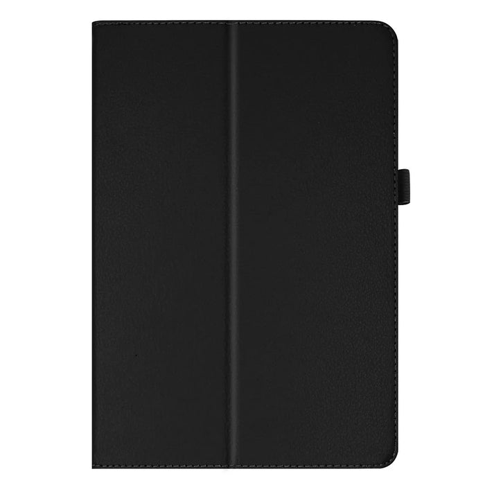Anti-scratch Shockproof Litchi Texture Leather Stand Protective Phone Case Cover for Lenovo Tab M10 TB-X605F - Black - 7