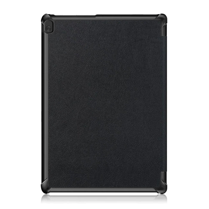 Tri-Fold Stand Leather Smart Auto Wake-Up/Sleep Case for Lenovo Tab M10 TB-X605F/TB-X505 - Black - 5