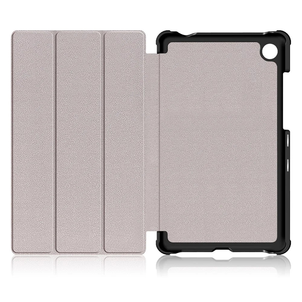 For  Lenovo Tab M7 (2nd Gen) TB-7305F / (3rd Gen) PU Leather Tablet Case Tri-fold Stand Scratch Resistant Flip Cover - Black - 2
