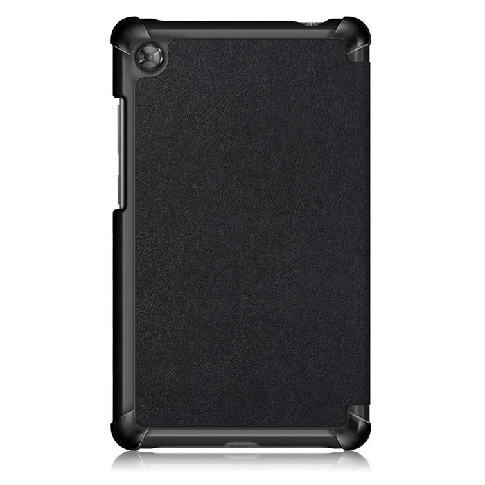 For  Lenovo Tab M7 (2nd Gen) TB-7305F / (3rd Gen) PU Leather Tablet Case Tri-fold Stand Scratch Resistant Flip Cover - Black - 5