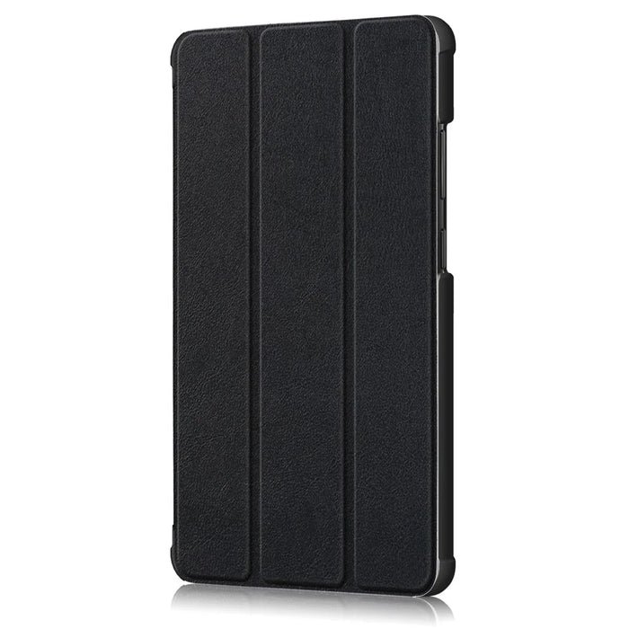 For  Lenovo Tab M7 (2nd Gen) TB-7305F / (3rd Gen) PU Leather Tablet Case Tri-fold Stand Scratch Resistant Flip Cover - Black - 6