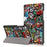 Pattern Printing Tri-fold Stand Leather Case for Lenovo Tab M8 TB-8505 - Cartoon Graffiti - 1