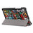 Pattern Printing Tri-fold Stand Leather Case for Lenovo Tab M8 TB-8505 - Cartoon Graffiti - 7