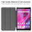 Stable Tri-fold Stand Stand Leather Tablet Covering Protection Case for Lenovo Tab M8 TB-8505X - Black - 2