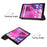Stable Tri-fold Stand Stand Leather Tablet Covering Protection Case for Lenovo Tab M8 TB-8505X - Black - 5
