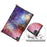 Pattern Printing Leather Smart Case Dual-Angle Tri-fold Stand Auto-Wake/Sleep Tablet Cover for Lenovo Smart Tab M10 FHD Plus/Tab M10 Plus TB-X606F - Galaxy Pattern - 7