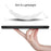 Tri-fold Leather Stand Case Textured PU Leather + PC Full Protective Tablet Case for Lenovo Tab M10 Plus TB-X606F - Black - 2