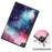 Pattern Printing Tri-fold Leather Stand Case Anti-scratch Shockproof Tablet Cover Shell for Lenovo Tab M10 Plus TB-X606F - Galaxy Pattern - 7