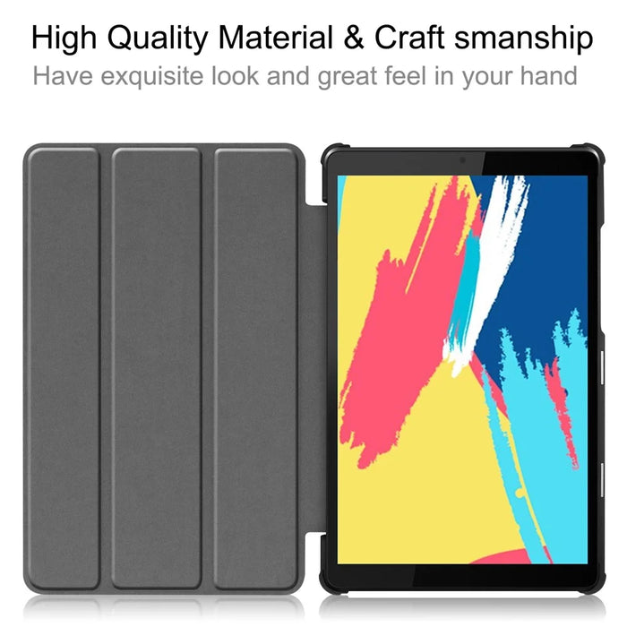 Pattern Printing Leather Tri-fold Stand Tablet Case Cover for Lenovo Tab M8 - Starry Sky - 7