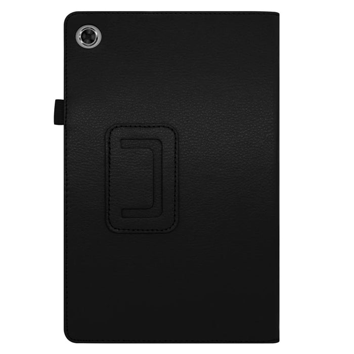 For Lenovo Tab M10 Plus TB-X606F PU Leather Case Shockproof Flip Tablet Cover with Stand Elastic Pencil Holder - Black - 6