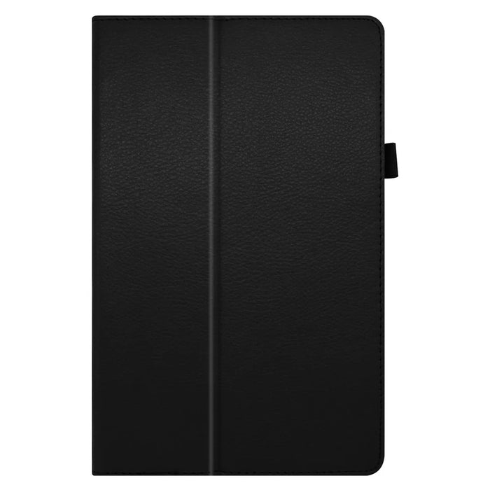 For Lenovo Tab M10 Plus TB-X606F PU Leather Case Shockproof Flip Tablet Cover with Stand Elastic Pencil Holder - Black - 7