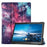Pattern Printing Leather Tri-fold Tablet Flip Cover for Lenovo M10 FHD REL TB-X605FC - Starry Sky - 1